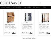 Tablet Screenshot of clicksaved.com